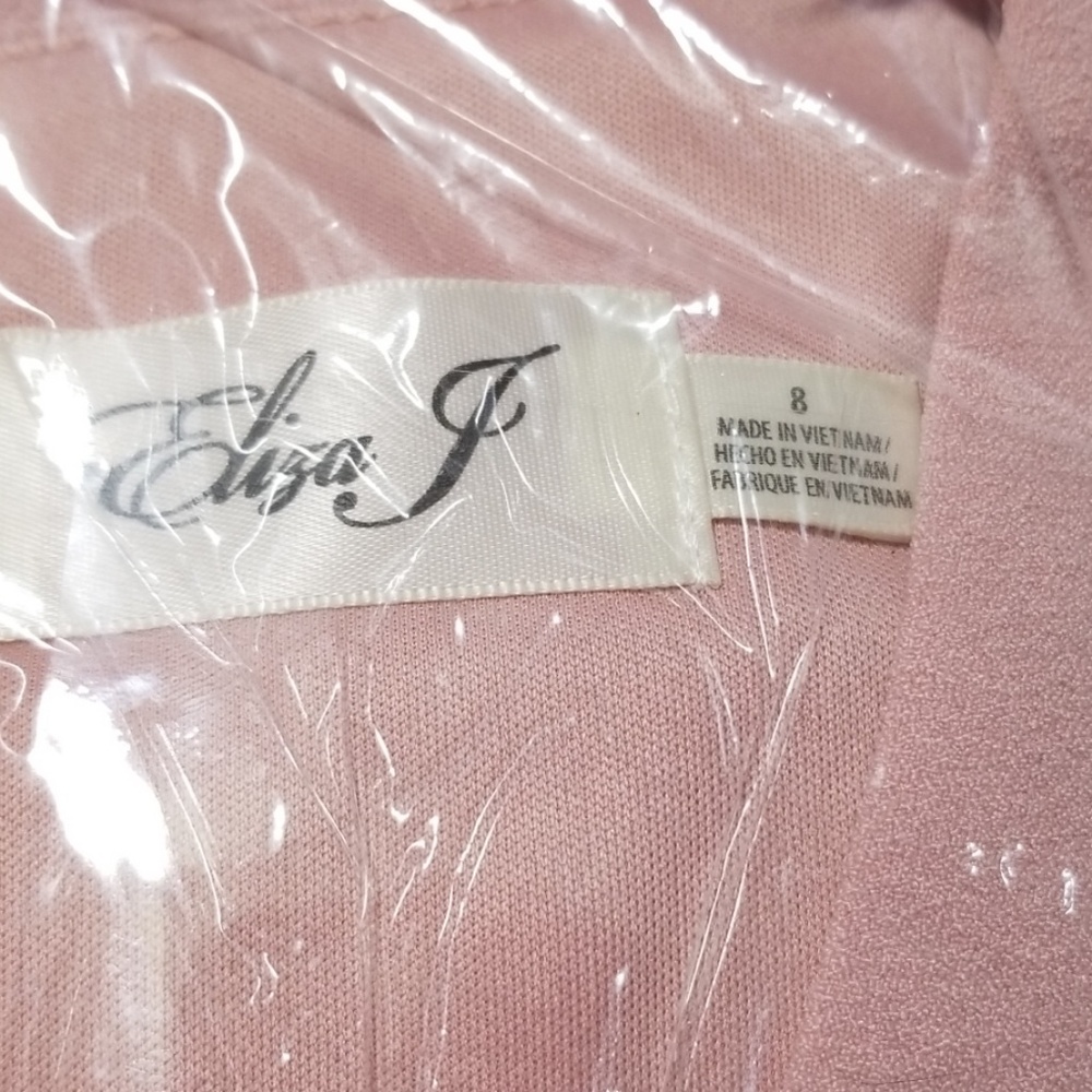 Eliza J V-Neck Fit and Flare Pink Mini Dress NWT - Picture 5 of 8